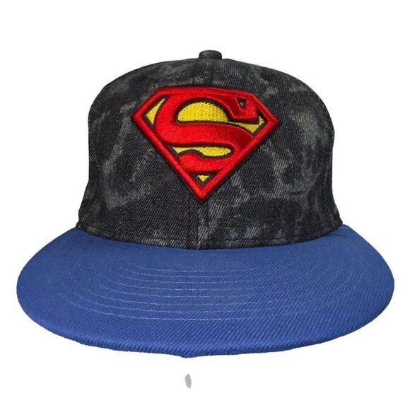 Superman Snapback Camo Style Hat Grey / Black / Blue / Red OS - Picture 1 of 7